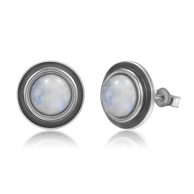 Boucles d'oreilles puce pierre naturelle