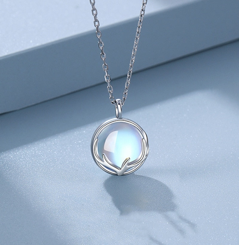 Collier pierre de lune bleu Lune Mystique