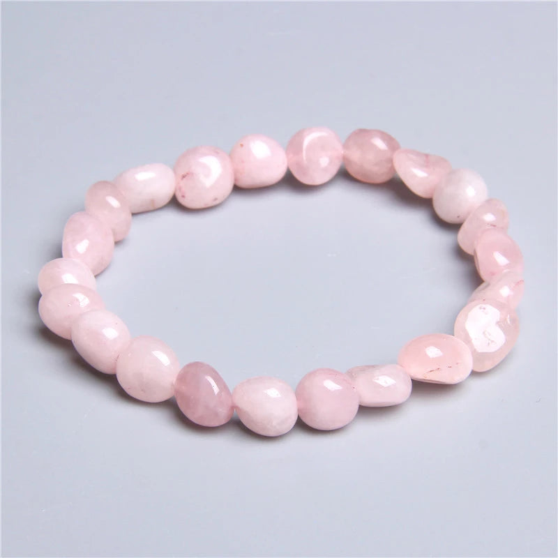 bracelet quartz rose et pierre de lune 