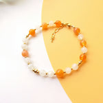 Bracelet pierre orange femme