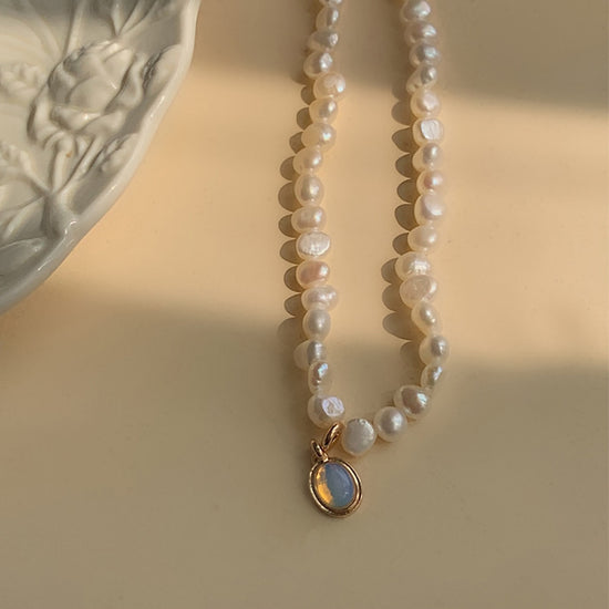 collier perle chaine