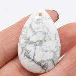 pierre naturelle pendentif howlite blanche