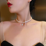 collier chaine avec perle