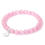 Bracelet pierre de lune rose