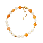 bracelet pierre de lune orange